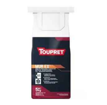 Enduit de rebouchage et réparation extérieur TOUPRET Bâtiment Mur-Ex 5kg