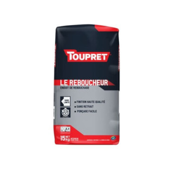 Enduit de rebouchage TOUPRET Bâtiment Le Reboucheur 25kg