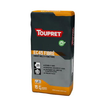 Toupret Enduit EC45 fibré intérieur 15kg