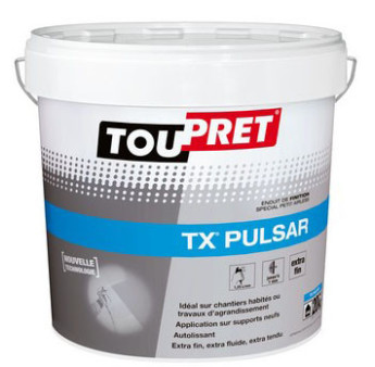 Enduit de finition intérieure TOUPRET Bâtiment TX Pulsar 20kg