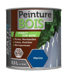 Peinture bois BATIR glycéro 0,5L marine