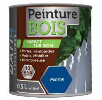 Peinture bois BATIR glycéro 0,5L marine