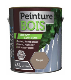 Peinture bois BATIR glycéro taupe 2,5L