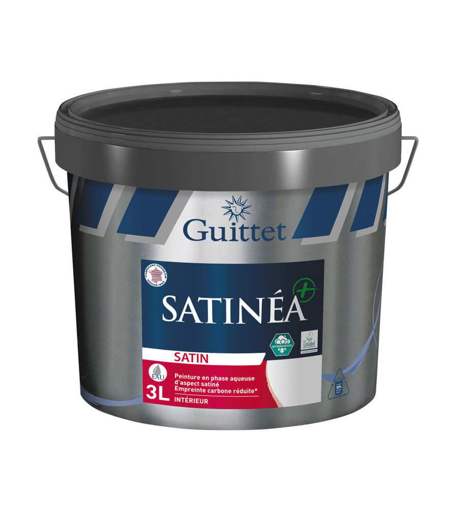 Peinture GUITTET Satinéa+ BC blanc 3L