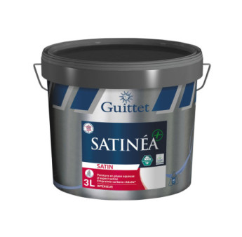 Peinture GUITTET Satinéa+ BC blanc 3L