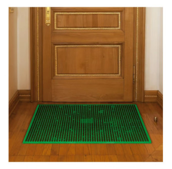 Tapis DECORMAT gazon 10mm trèfle 4 saisons 40x60cm