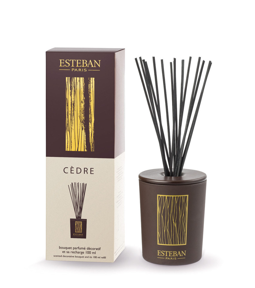 ESTEBAN Bouquet parfumé décoratif rechargeable  CEDRE  100ml