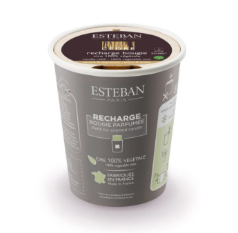 ESTEBAN Recharge pour bougie décorative parfumée CEDRE  180g