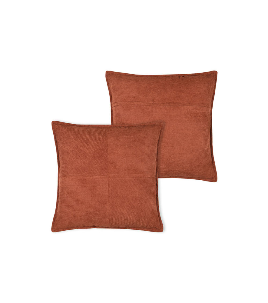 Coussin DANDY roux 45x45cm