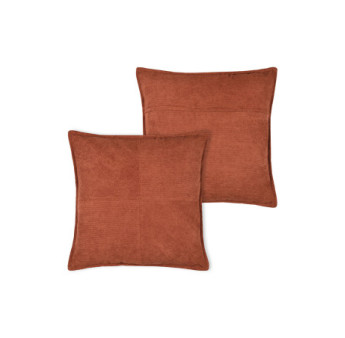 Coussin DANDY roux 45x45cm