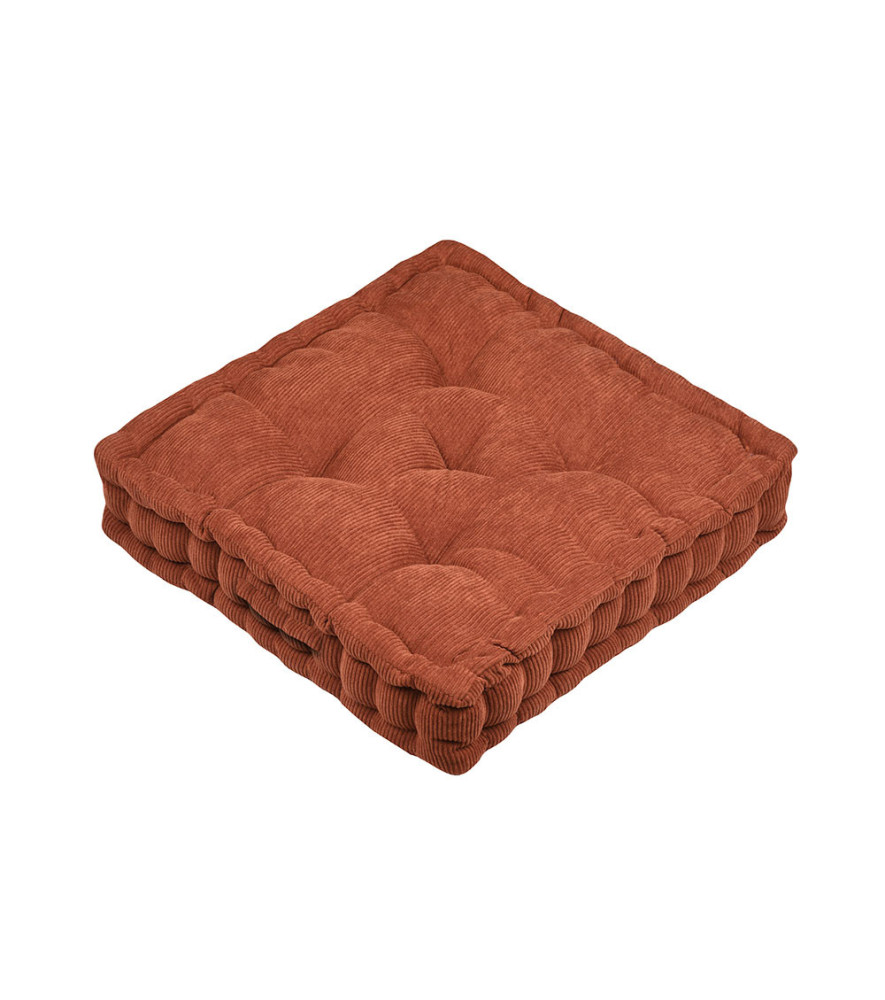 Coussin de sol DANDY roux 45x45x10cm