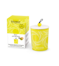 ESTEBAN Bougie parfumée décorative rechargeable TERRE d'AGRUMES