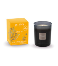 ESTEBAN Bougie parfumée initiale rechargeable  AMBRE    180g