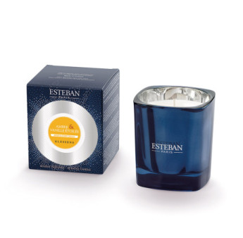 ESTEBAN Bougie parfumée rechargeable Elessens  AMBRE et VANILLE ETOILEE 180g