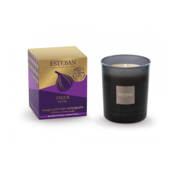 ESTEBAN Bougie parfumée initiale rechargeable  FIGUE NOIRE     180g