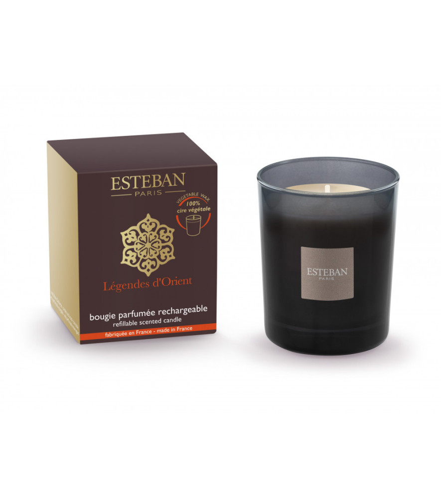 ESTEBAN Bougie parfumée initiale rechargeable  LÉGENDES d'ORIENT    180g