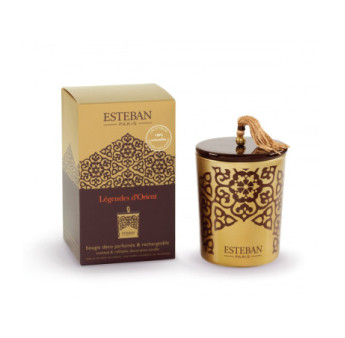 ESTEBAN Bougie parfumée décorative et rechargeable  LÉGENDES d'ORIENT 180g