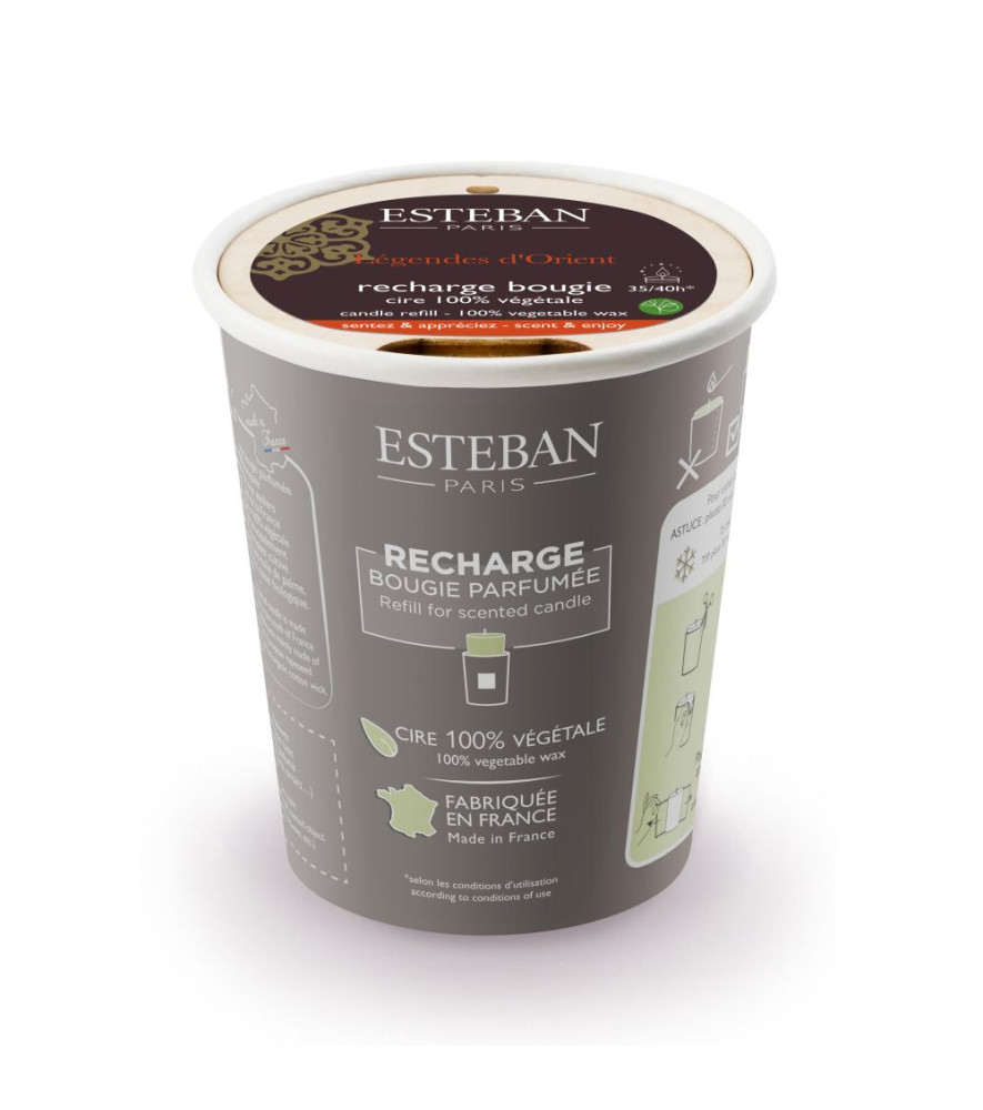 ESTEBAN Recharge pour bougie parfumée  LÉGENDES d'ORIENT   180g