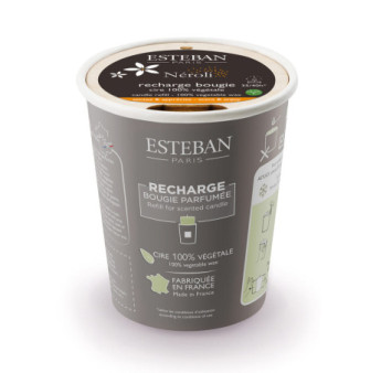 ESTEBAN Recharge pour bougie décorative parfumée  NÉROLI   180g