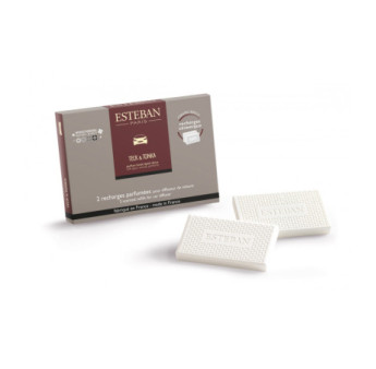 ESTEBAN Recharge parfumée pour diffuseur de voiture & pochette(x2) TECK & TONKA