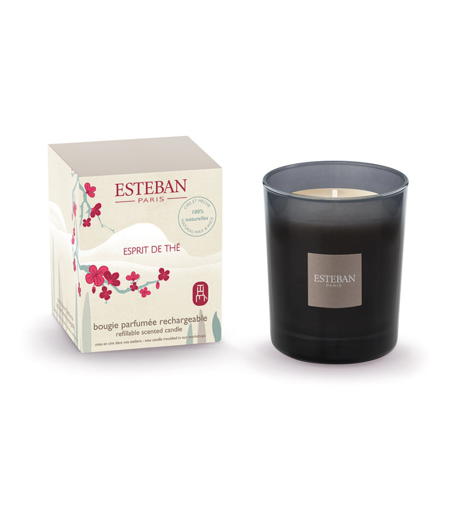 ESTEBAN Bougie parfumée rechargeable  ESPRIT de THÉ  180g