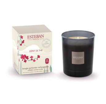 ESTEBAN Bougie parfumée rechargeable  ESPRIT de THÉ  180g