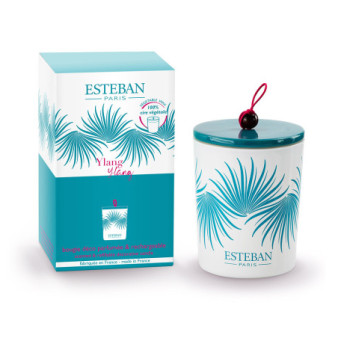 ESTEBAN Bougie décorative parfumée rechargeable  YLANG YLANG 180g