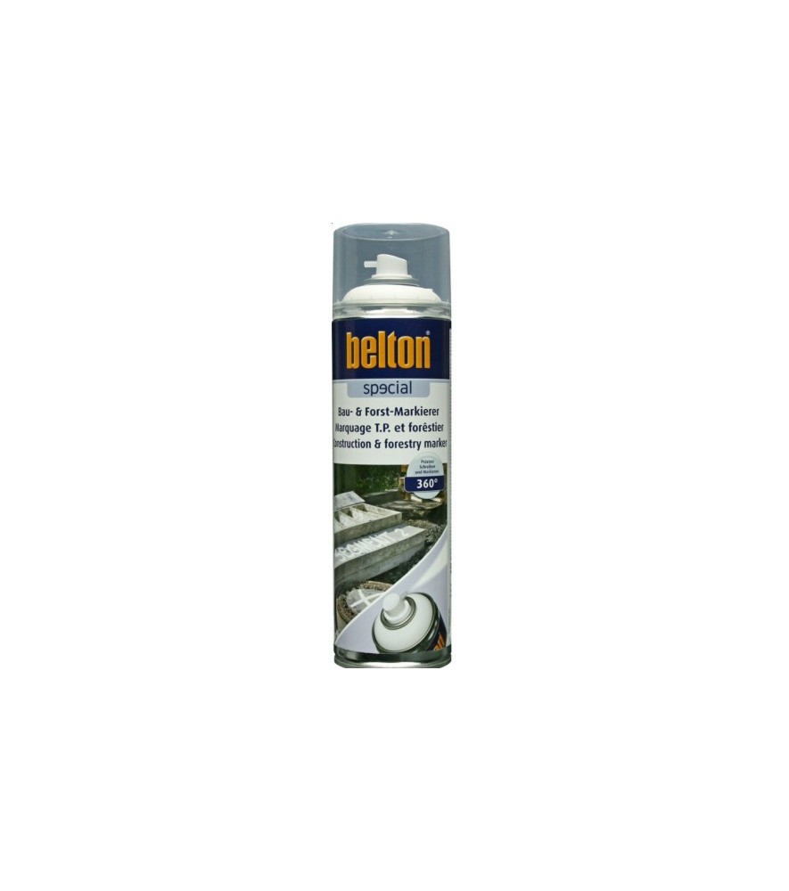 Peinture BELTON marquage T.P & Forestier blanc de signalisation 0,5L