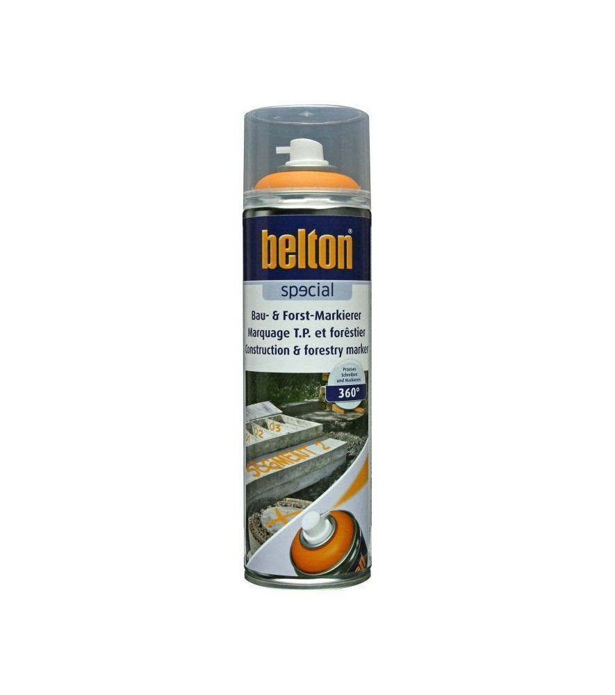 Peinture BELTON marquage TP & Forestier orange signal 0,5L