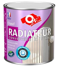 Peinture OXI radiateur, convecteur et tuyaux blanc mat 0,5L