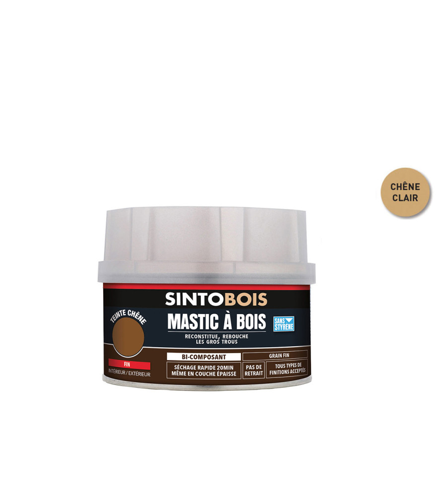 Mastic SINTOBOIS chêne clair 170ml