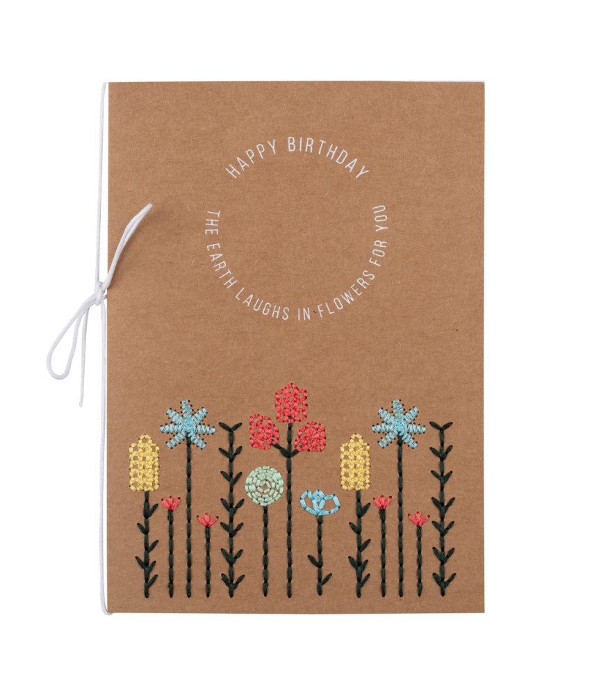 RÄDER Carte Birthday Broderies