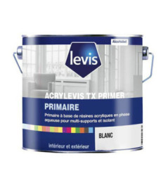 Peinture LEVIS Acrylevis primer blanc 0,75L