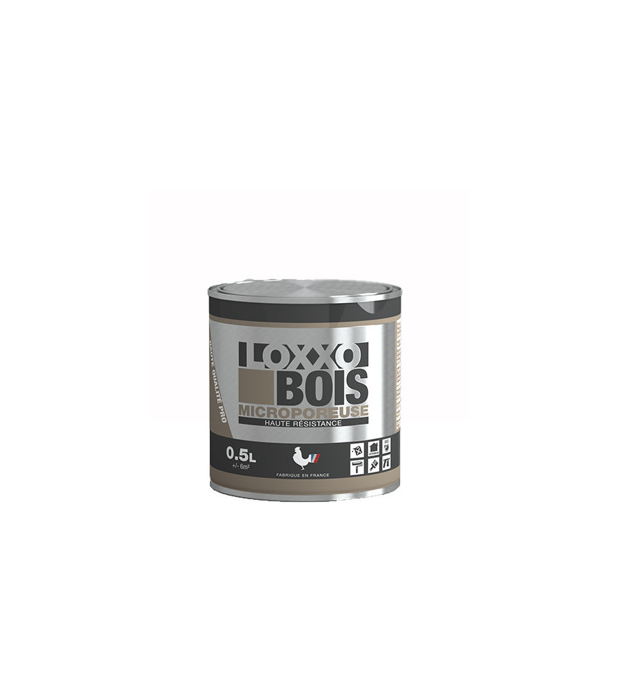 Peinture bois microporeuse LOXXO blanc 0,5L