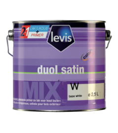 Peinture LEVIS Duol satin blanc 2,5L