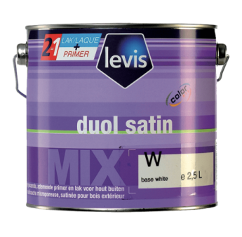 Peinture LEVIS Duol satin blanc 2,5L