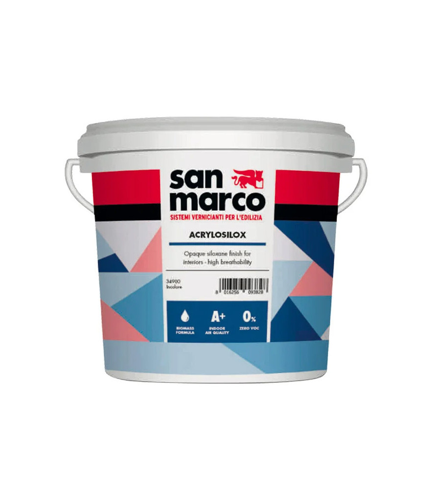 Peinture SAN MARCO Acrylosilox blanc 4L