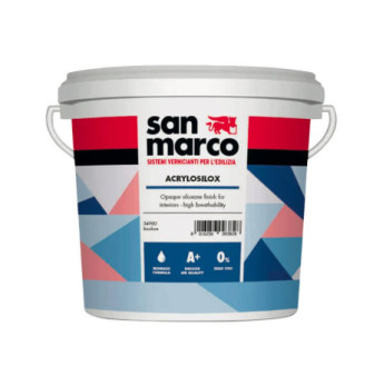 Peinture SAN MARCO Acrylosilox blanc 4L