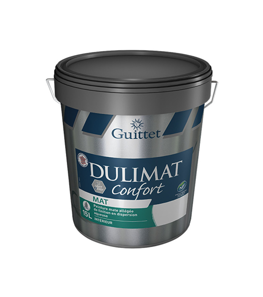 Peinture GUITTET Dulimat confort siloxane blanc 15L