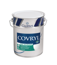 Peinture GUITTET Covryl mat siloxané blanc 3L