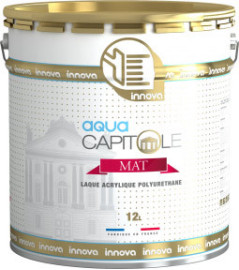 Peinture INNOVA Capitole Aqua Finish Mat Blanc 12L