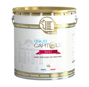 Peinture INNOVA Capitole Aqua Finish Mat Blanc 12L