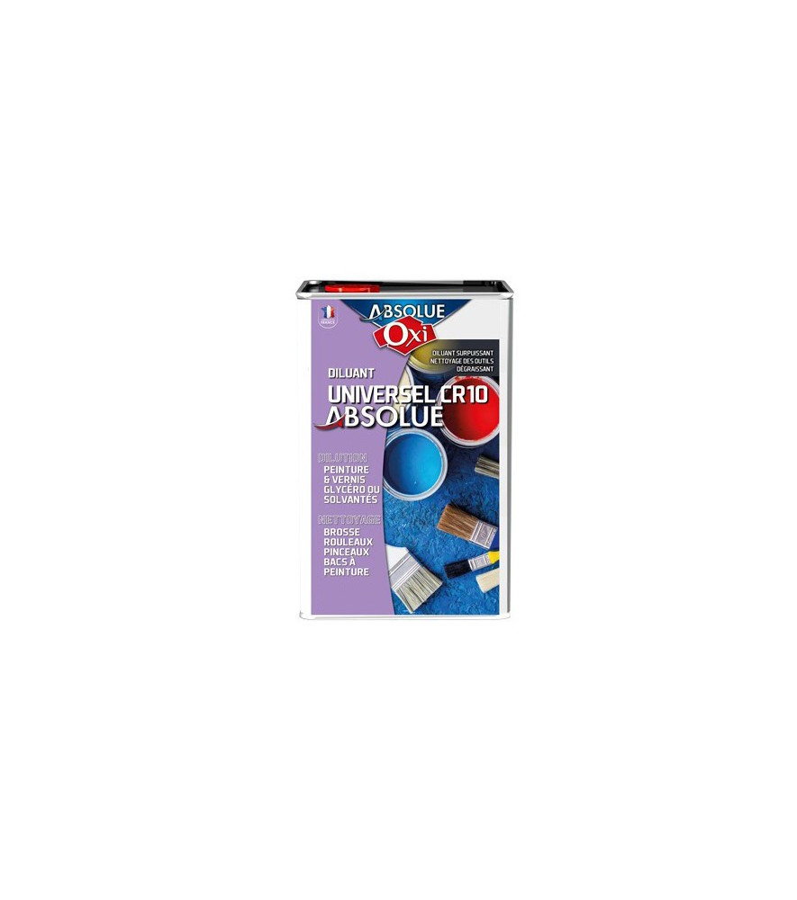 Diluant universel OXI CR10 pour peintures et vernis solvantés 1L