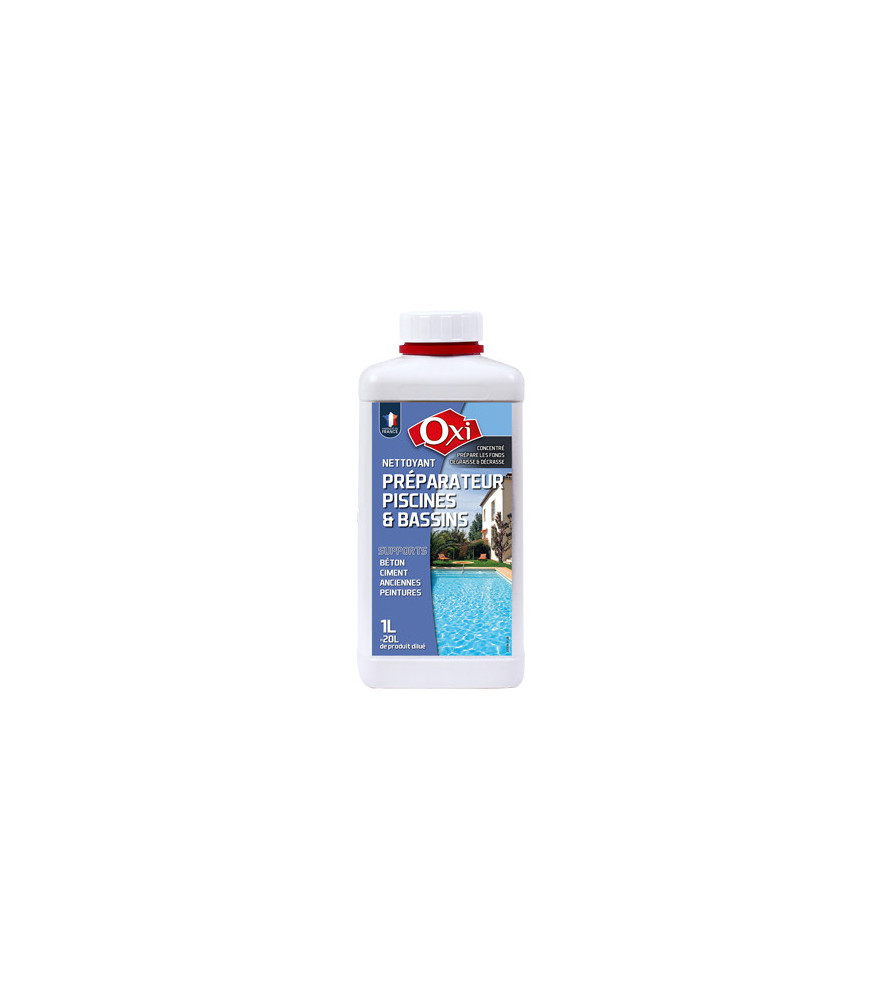 Nettoyant préparateur OXI pour piscine 1L