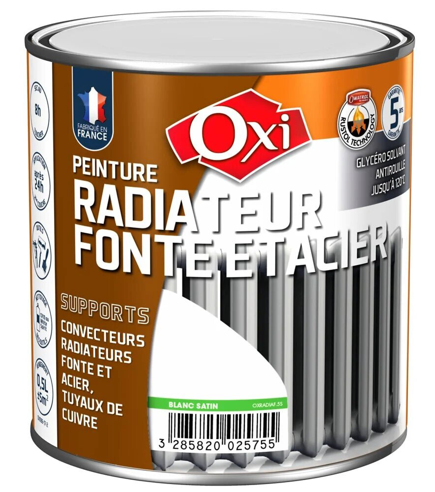Peinture OXI radiateur blanc 0,5L