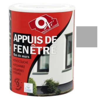 Peinture OXI appuis de fenêtre gris clair 1L