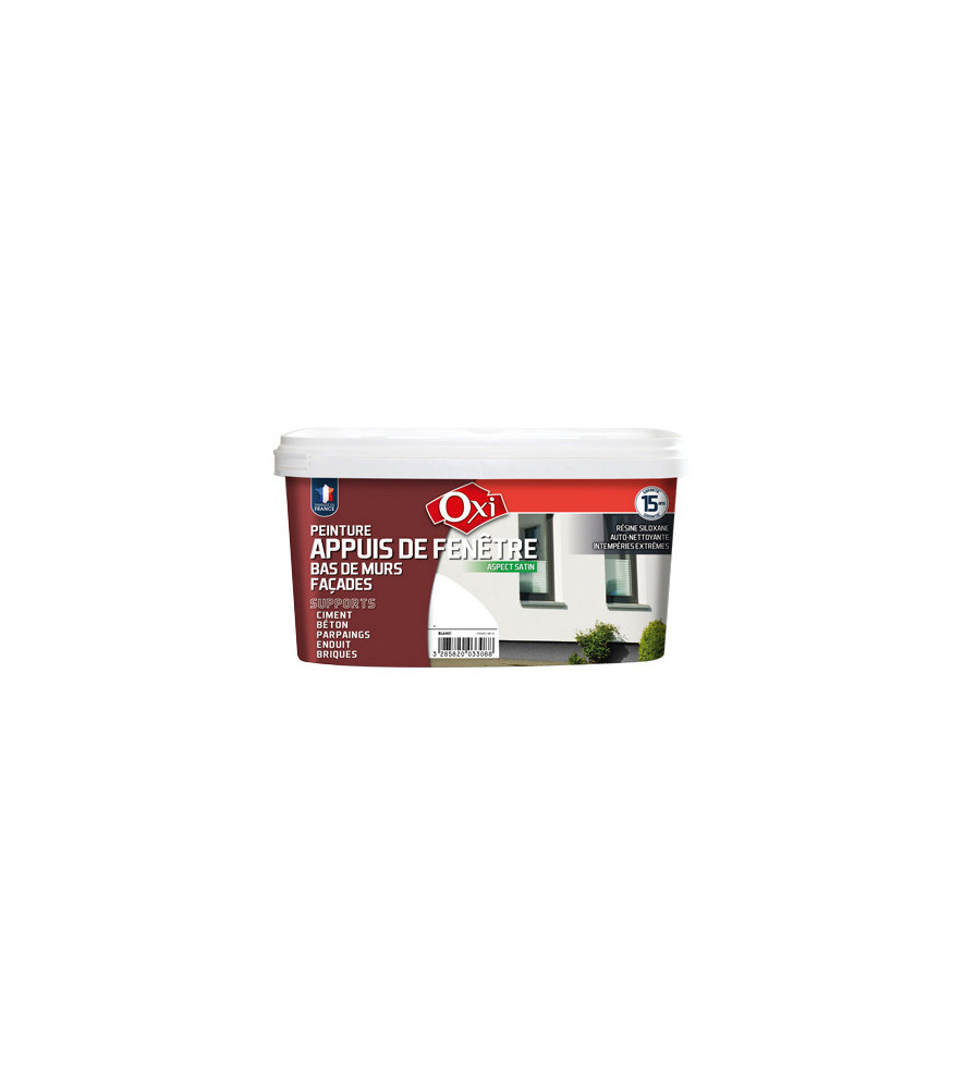 Peinture OXI appuis de fenêtre blanc 2,5L