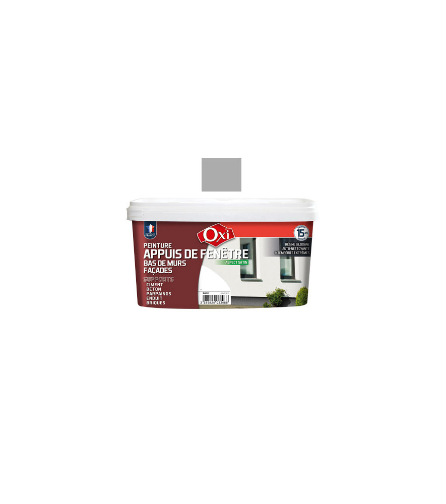 Peinture OXI appuis de fenêtre gris clair 2,5L