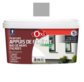 Peinture OXI appuis de fenêtre gris clair 2,5L