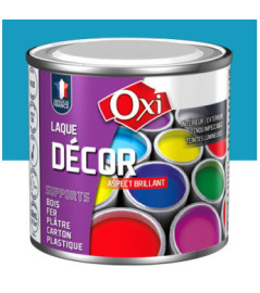 Laque décor OXI acrylique brillante bleu breton 60ml